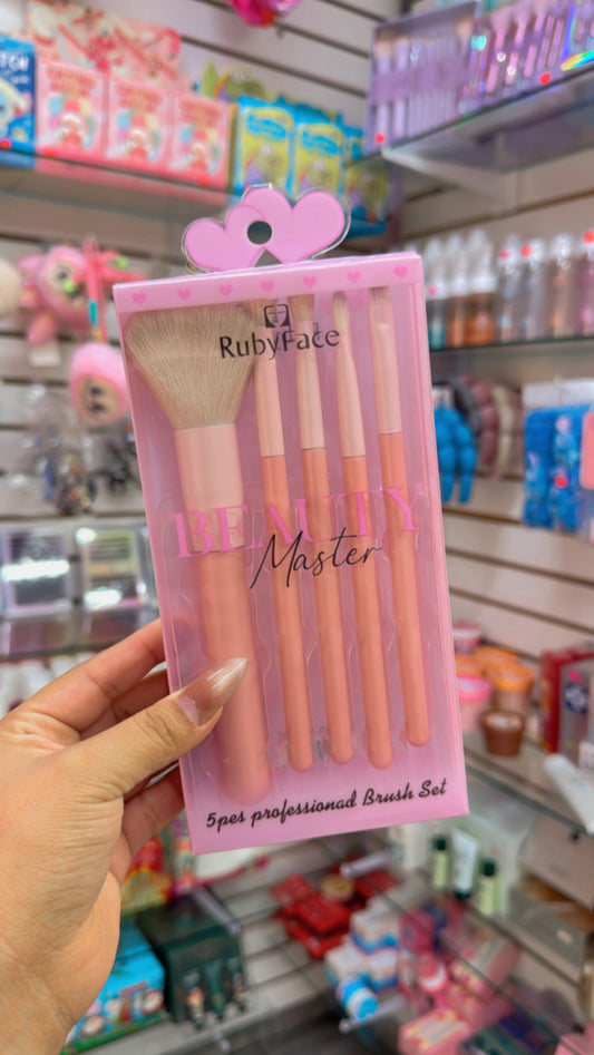 MAYOREO Set de 5 BROCHAS beauty Master
