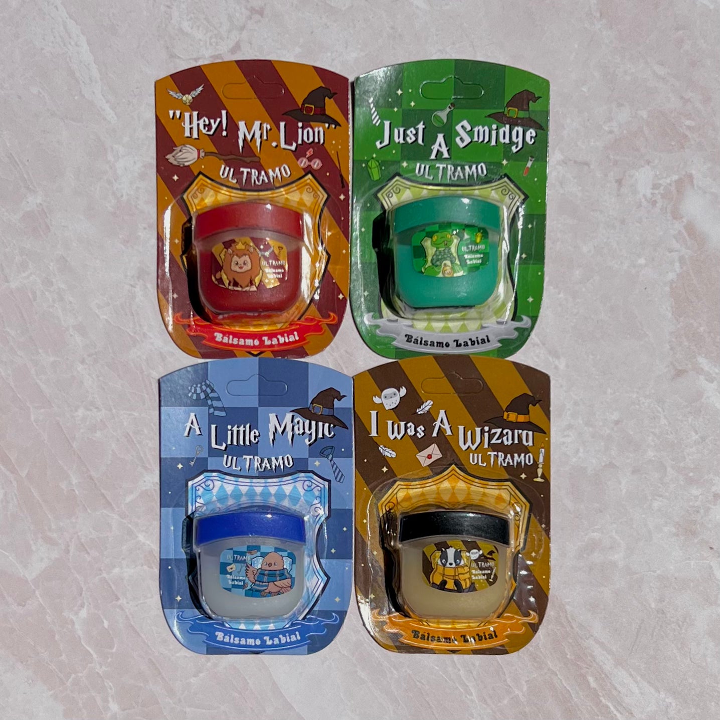 MAYOREO Set de 4 balsamos Harry Potter